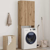 Vidaxl wasmachinekast 64x25,5x190 cm artisanaal eikenkleur