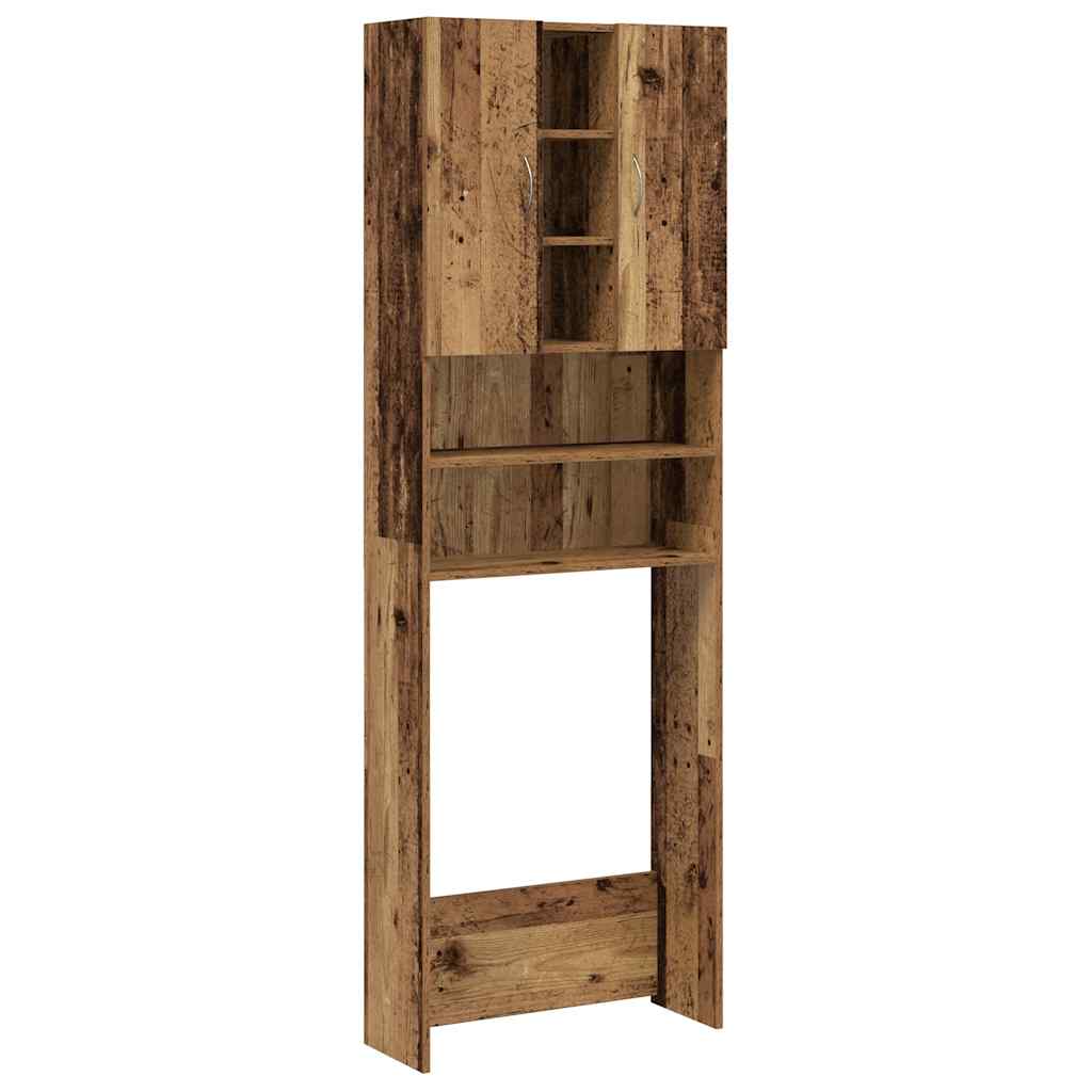 Gabinete de lavadora Vidaxl 64x25.5x190 cm de madera vieja