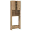 Gabinete de lavadora Vidaxl 64x25.5x190 cm Color de roble artesanal