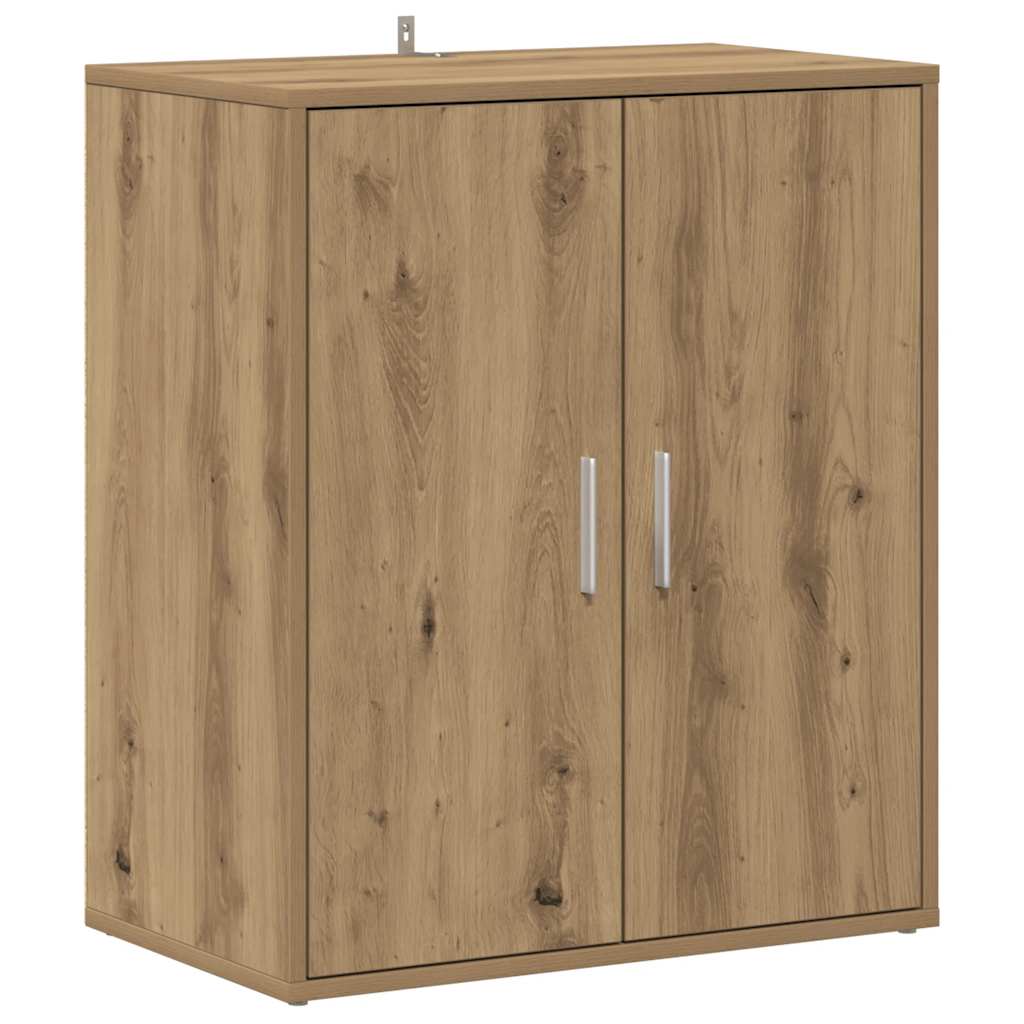Gabinete de zapatos Vidaxl 60x35x70 cm Color de roble artesanal procesado