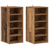 Gabinetes de zapatos Vidaxl 2 PCS 32x35x70 cm de madera procesada de madera vieja