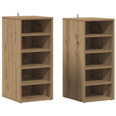 VidaXL shoe cabinets 2 pcs 32x35x70 cm processed wood artisan oak