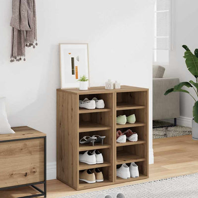 VidaXL shoe cabinets 2 pcs 32x35x70 cm processed wood artisan oak
