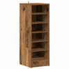 Gabinete de zapatos Vidaxl 32x35x92 cm de madera propiedad de madera antigua coloreada