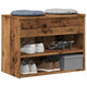Vidaxl Shoes Bank 60x30x45 cm de madera procesada de madera vieja coloreada