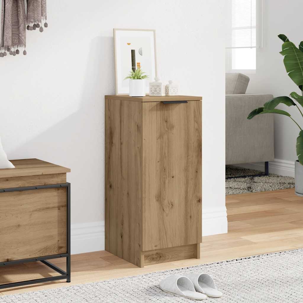 Vidaxl schoenenkast 29,5x35x70 cm bewerkt hout artisanaal eikenkleur