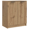 Zapatero VidaXL 59x35x70 cm de madera elaborada artesanalmente color roble