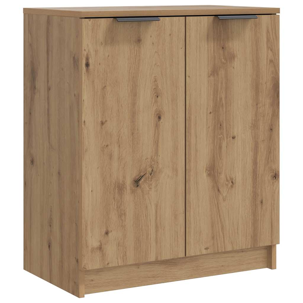 Zapatero VidaXL 59x35x70 cm de madera elaborada artesanalmente color roble