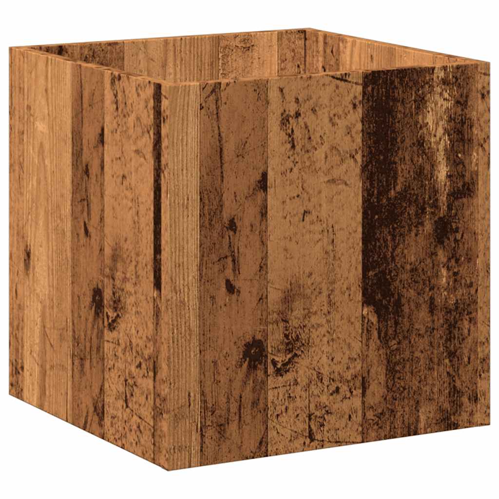 Vidaxl Planter Big 40x40x40 cm de madera procesada de madera vieja coloreada