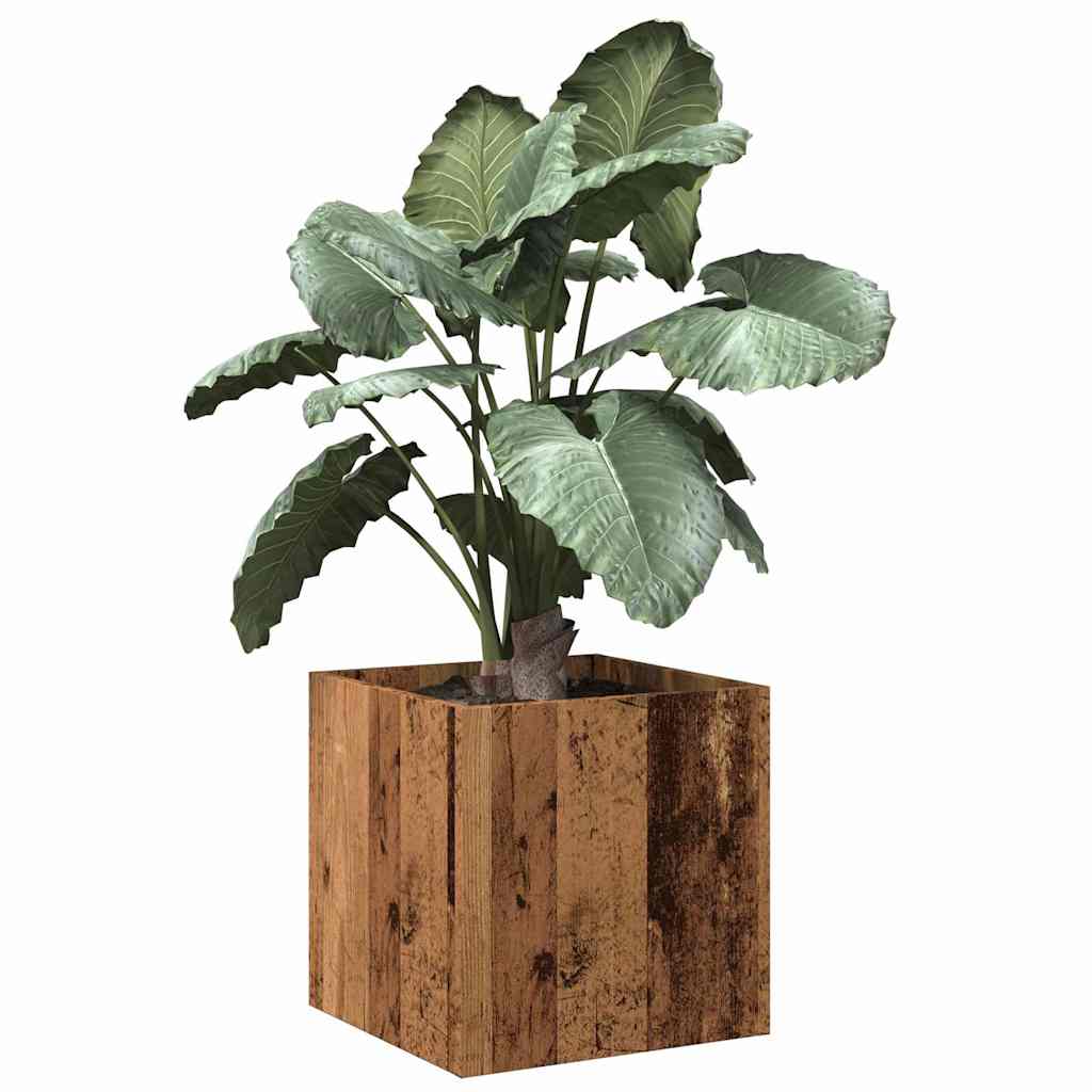 Vidaxl Planter Big 40x40x40 cm de madera procesada de madera vieja coloreada