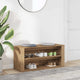 Vidaxl schoenenbankje 100x35x45 cm bewerkt hout artisanaal eikenkleur