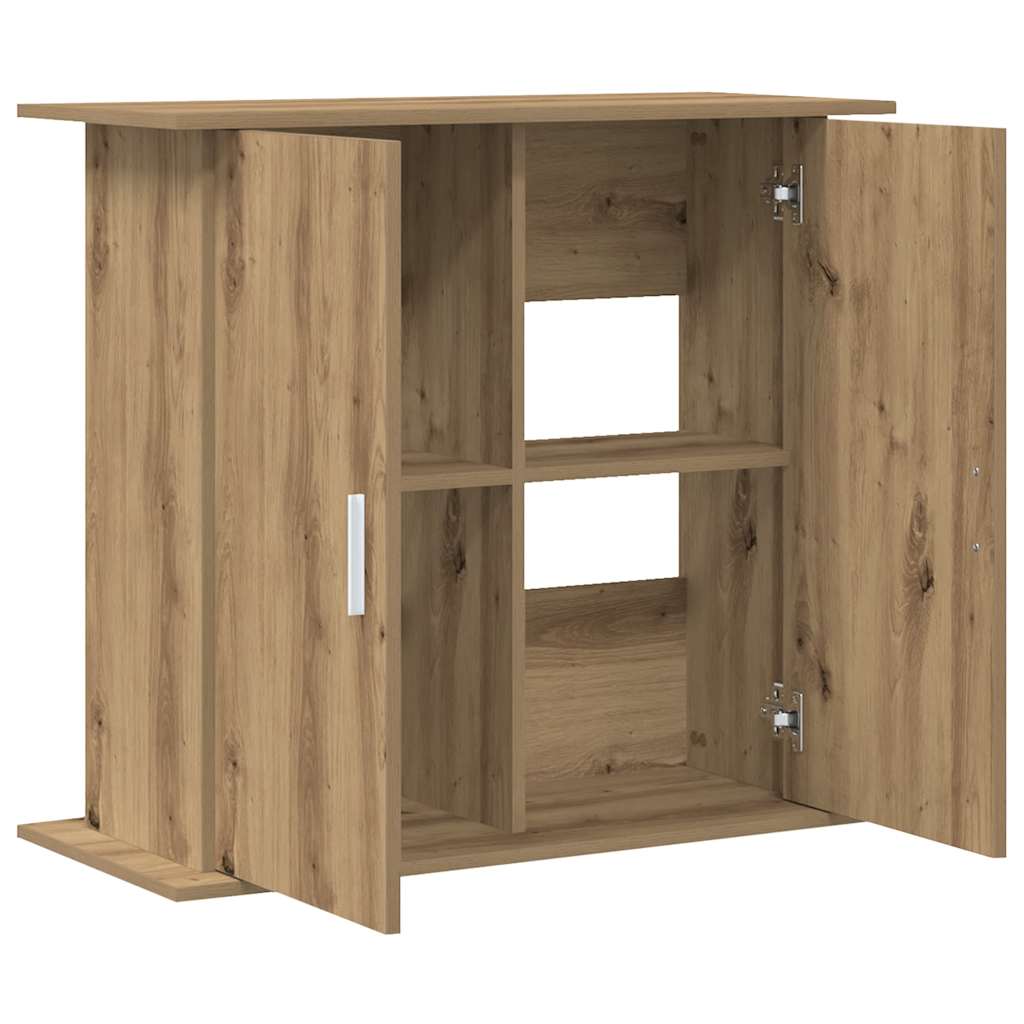 Supporto per acquario Vidaxx rovere artigianale 81x36x73 cm legno ingegnerizzato