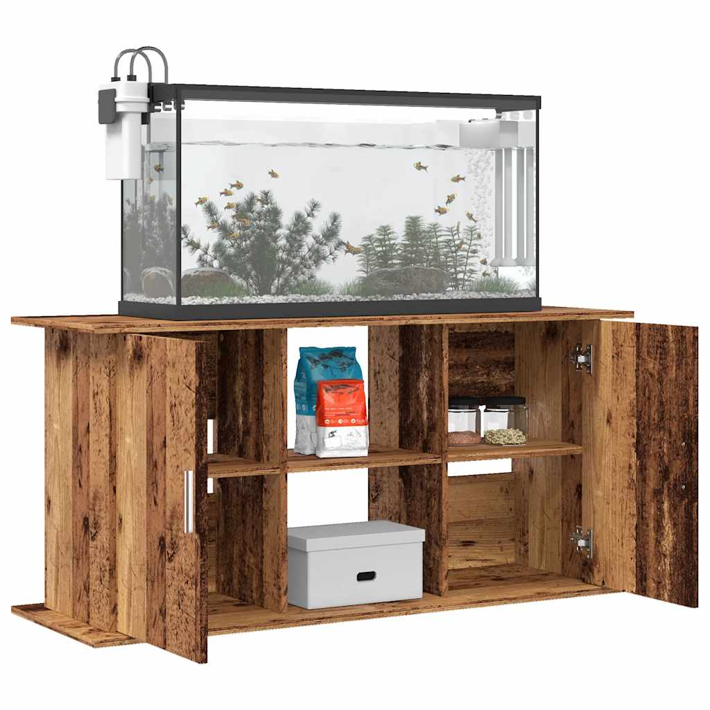 Vidaxx soporte para acuario 121x41x58 cm madera procesada, color madera vieja