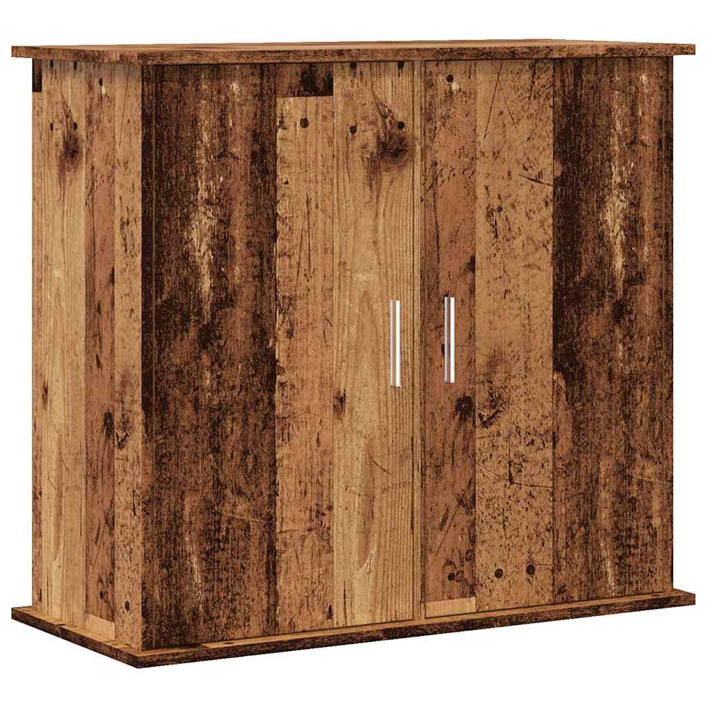 Estándar de Aquarium Vidaxl 81x36x73 cm de madera procesada de madera vieja coloreada