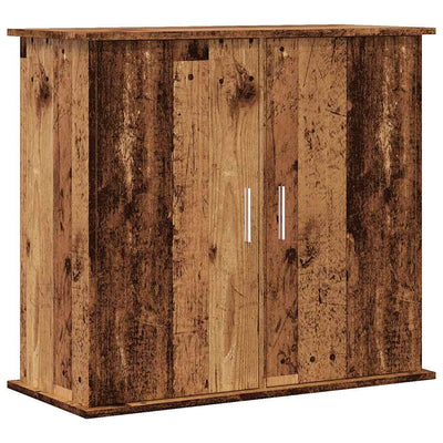 Estándar de Aquarium Vidaxl 81x36x73 cm de madera procesada de madera vieja coloreada