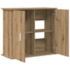 Vidaxx soporte para acuario roble artesanal 81x36x73 cm madera contrachapada