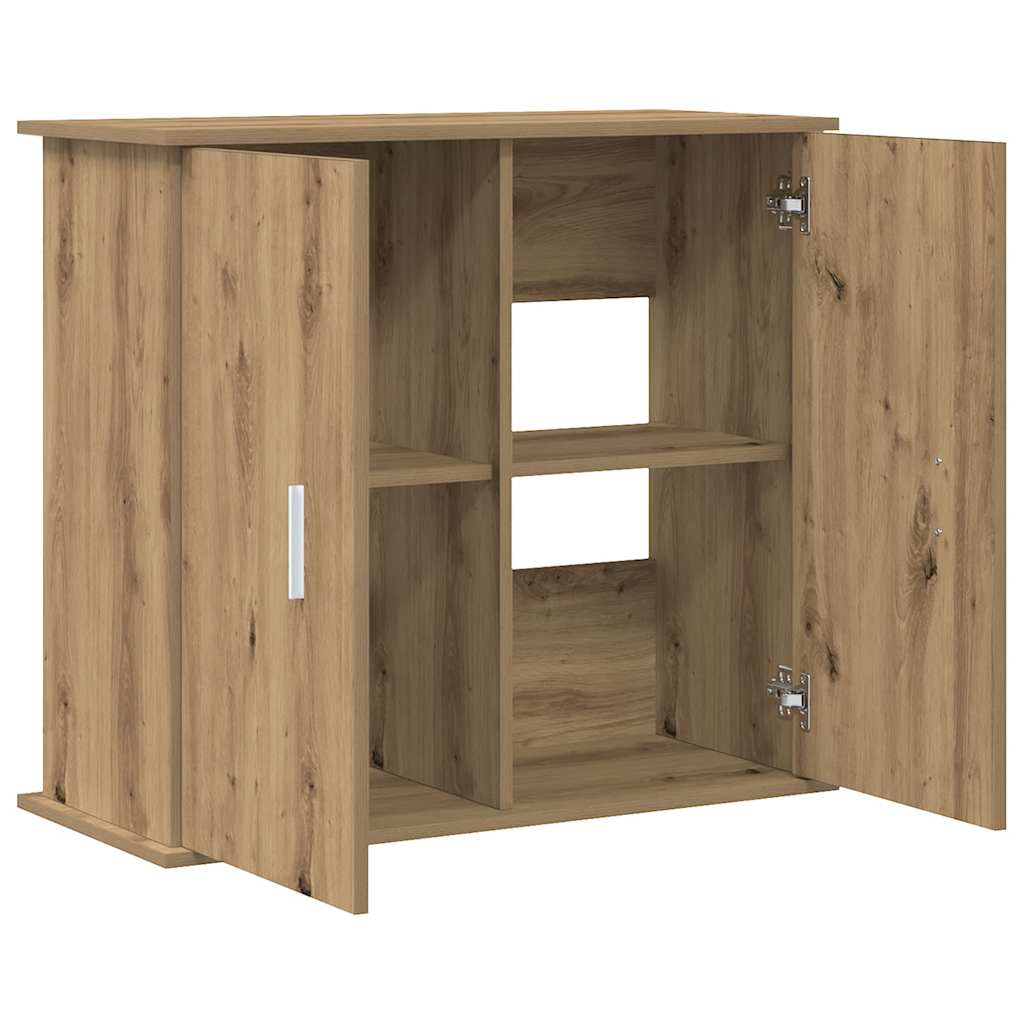 Vidaxl aquariumstandaard artisan eikenhout 81x36x73 cm bewerkt hout