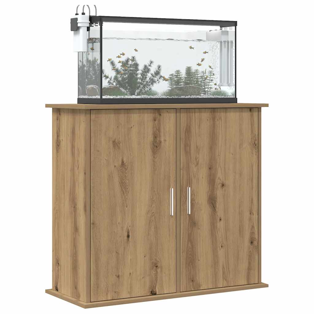 Vidaxl aquariumstandaard artisan eikenhout 81x36x73 cm bewerkt hout