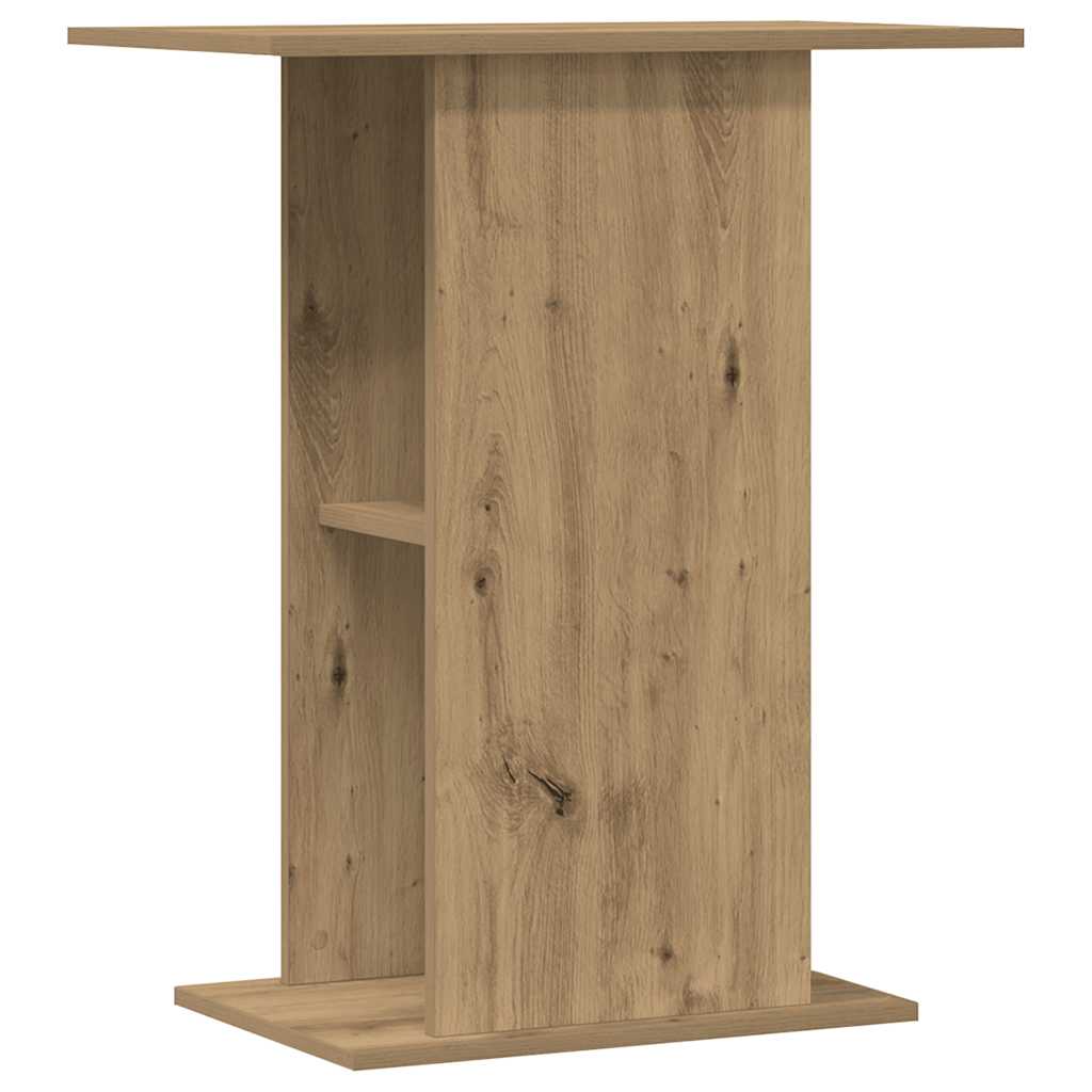 Estándar de Aquarium Vidaxl 36x60.5x72.5 cm de roble artesanal de madera procesada