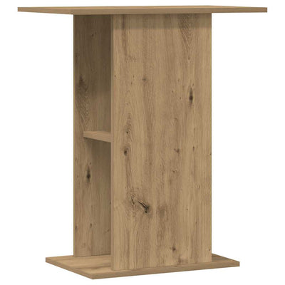 Estándar de Aquarium Vidaxl 36x60.5x72.5 cm de roble artesanal de madera procesada