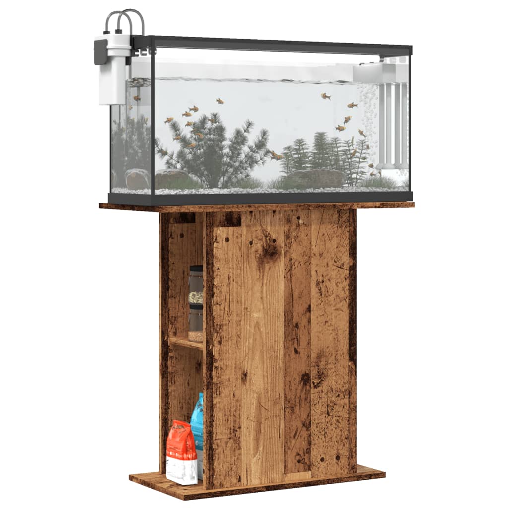 Vidaxl Aquarium Standard 36x75x72.5 cm in legno di legno trasformato