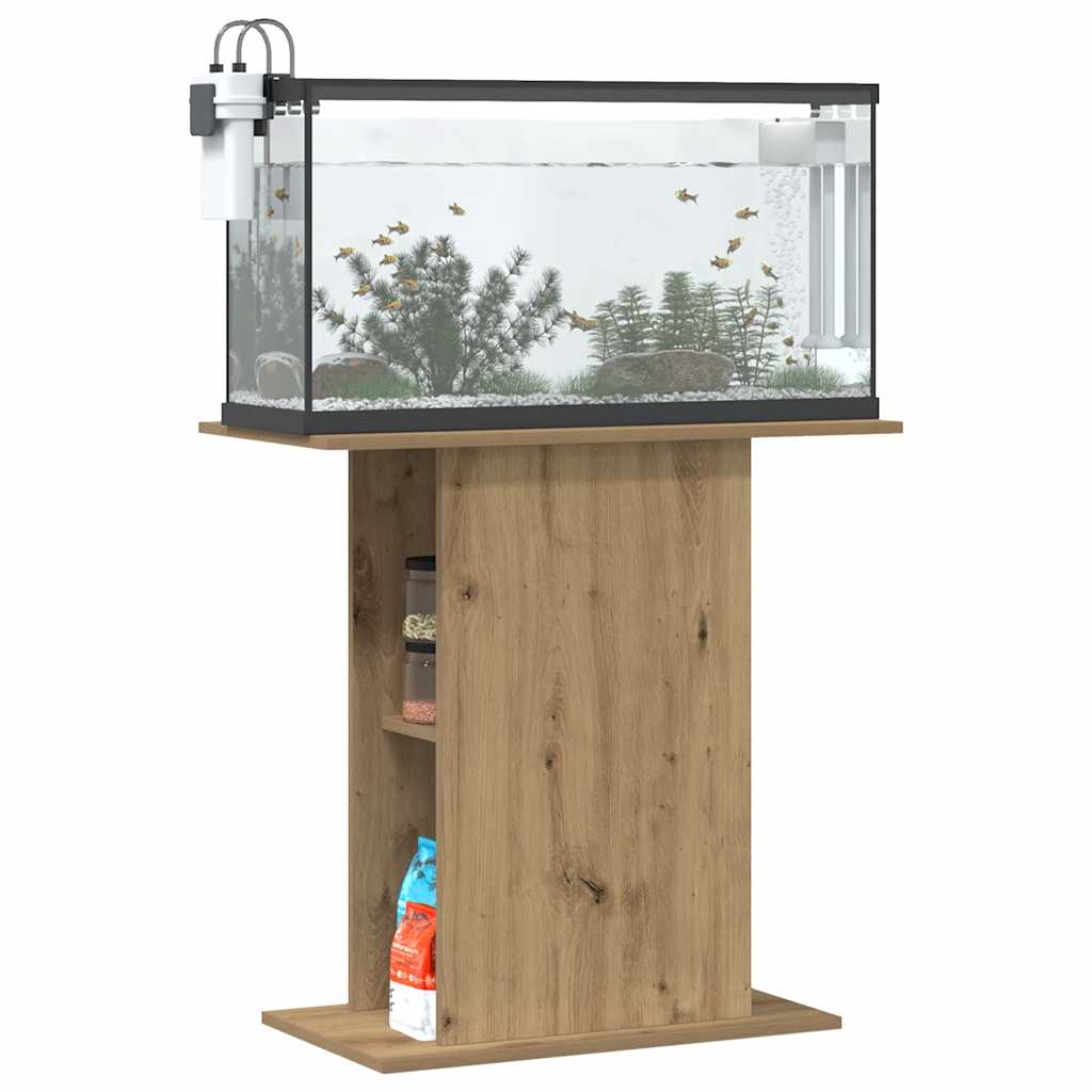 Estándar de Aquarium Vidaxl 36x75x72.5 cm de roble artesanal procesado