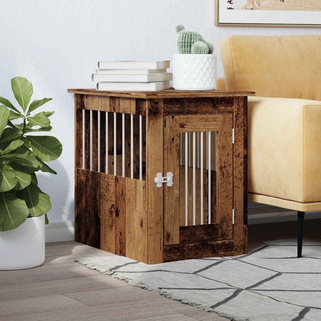 Vidaxl Hondenbench 45x62x59 cm in legno di legno trasformato