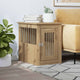 Vidaxl Hondenbench 45x62x59 cm de roble artesanal procesado