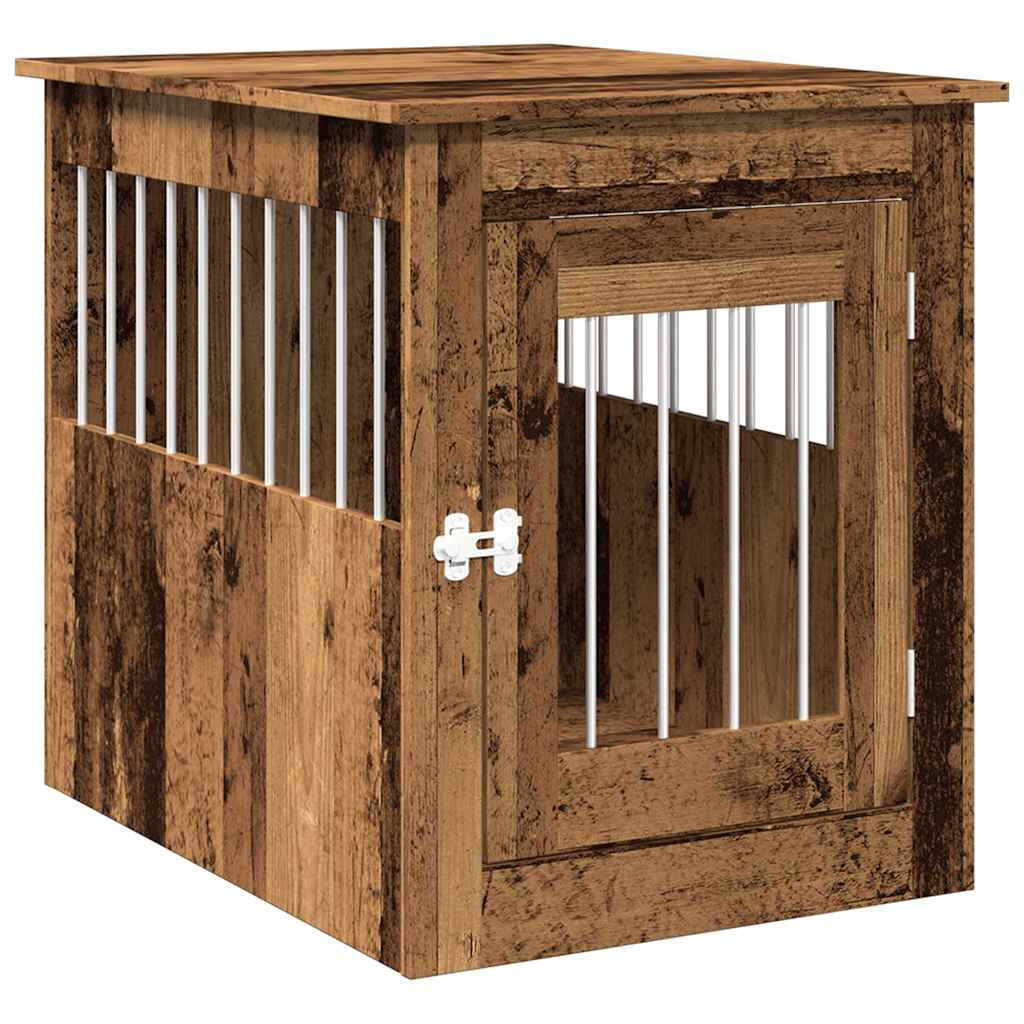 Vidaxl Hondenbench 55x75x65 cm in legno di legno trasformato