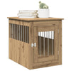 Vidaxl Hondenbench 55x75x65 cm de roble artesanal procesado
