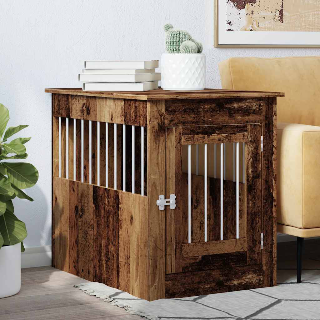 Vidaxl Hondenbench 55x80x68 cm in legno di legno trasformato