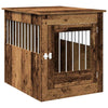 Vidaxl Hondenbench 64.5x80x71 cm de madera procesada de madera vieja coloreada