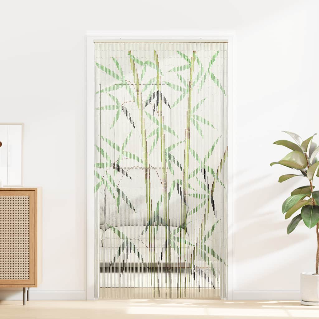 VidaXL cortina de insectos estampado bambú 90x220 cm bambú