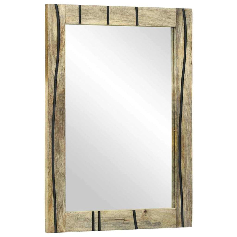 Specchio da bagno VidaXL con specchio marrone 70 x 50 x 2,5 cm