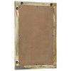 Specchio da bagno VidaXL con specchio marrone 70 x 50 x 2,5 cm