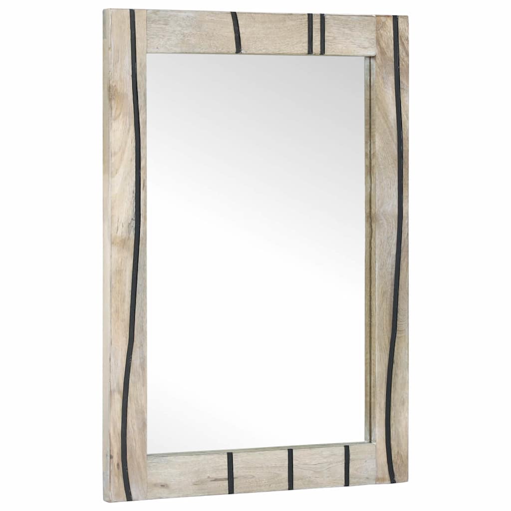 Specchio da bagno VidaXL con specchio marrone 70 x 50 x 2,5 cm