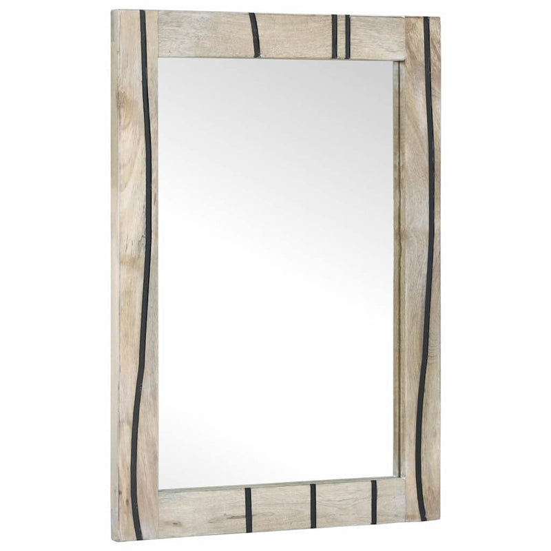 Specchio da bagno VidaXL con specchio marrone 70 x 50 x 2,5 cm