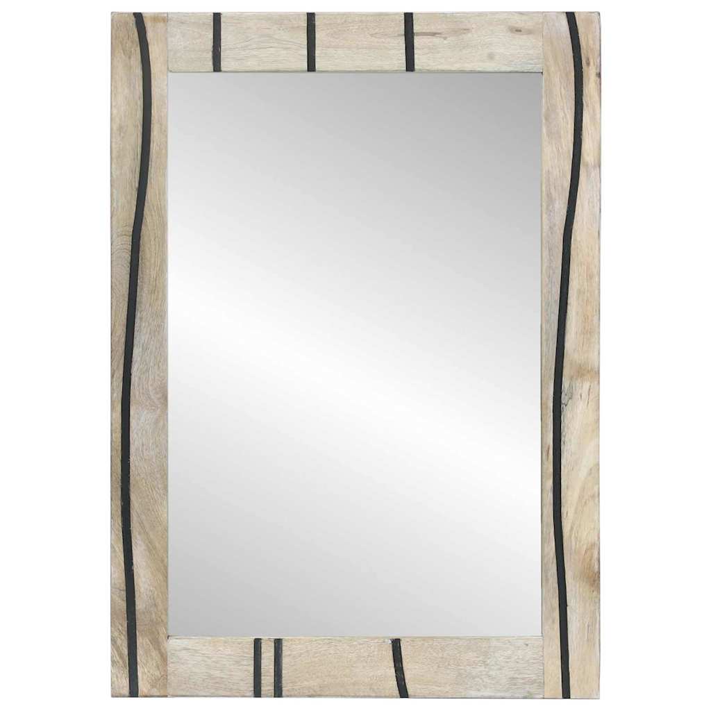 Specchio da bagno VidaXL con specchio marrone 70 x 50 x 2,5 cm