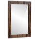 Specchio da bagno Vidaxx da parete marrone 70 x 50 x 2,5 cm