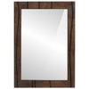 Vidaxl badkamer spiegel wandgemonteerd bruin 70 x 50 x 2,5 cm
