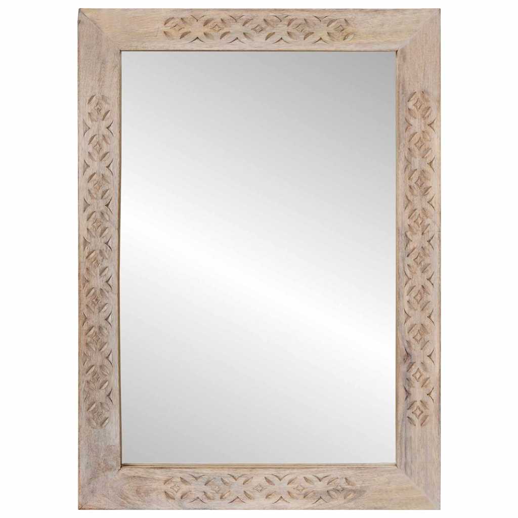 Specchio da bagno VidaXL con specchio bianco 70 x 50 x 2,5 cm