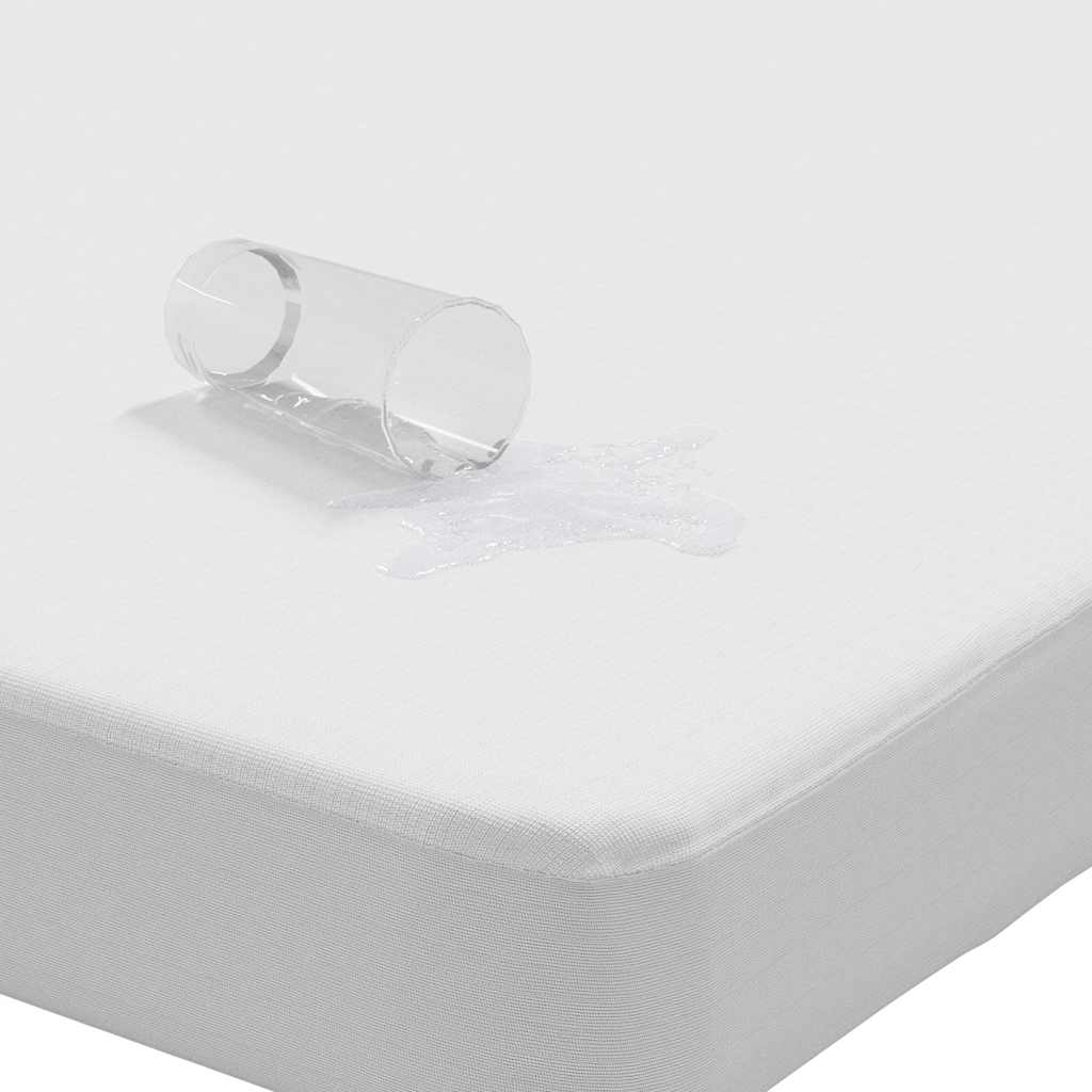 VidaXL protector de colchón impermeable 90x190 cm blanco