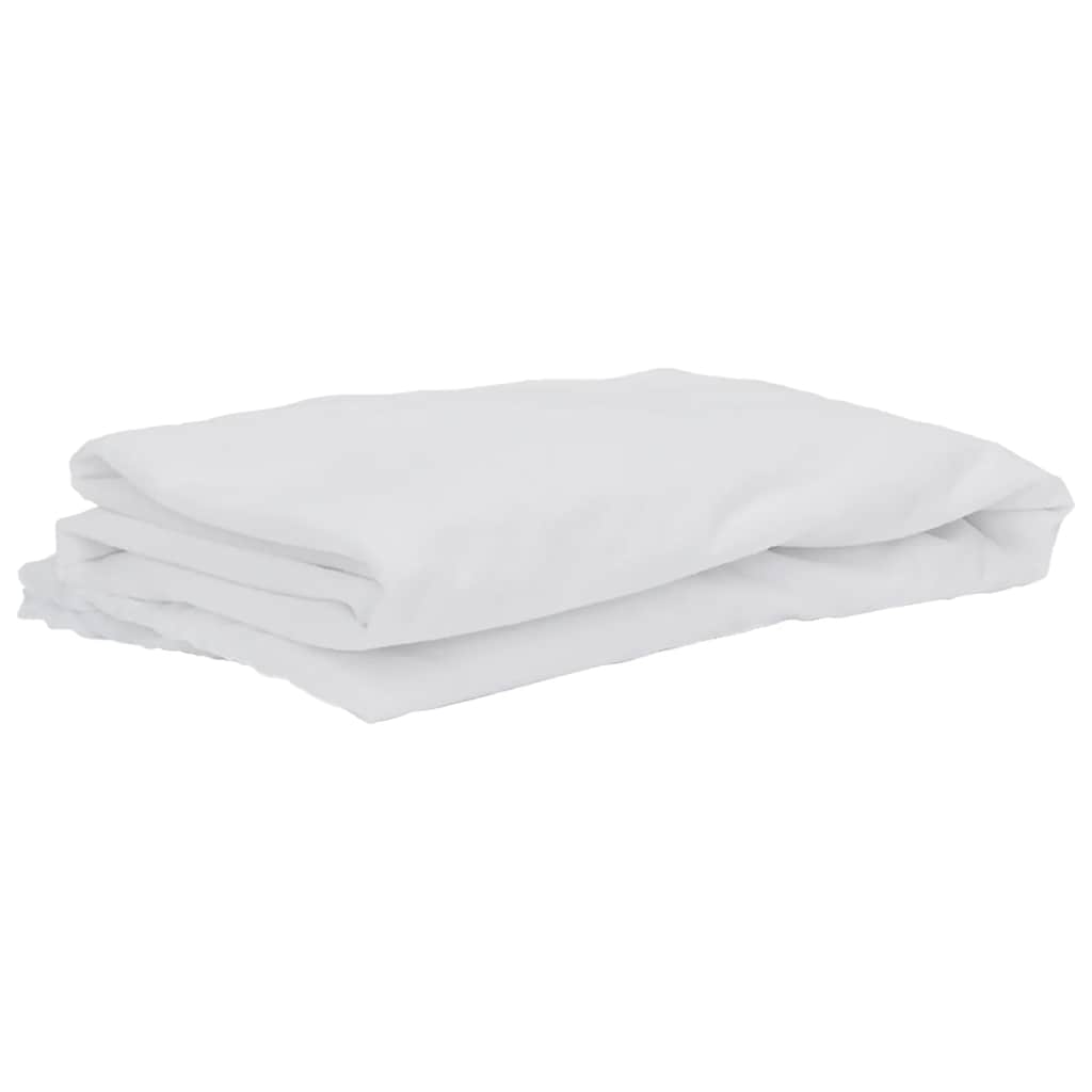 VidaXL protector de colchón impermeable 160x220 cm blanco