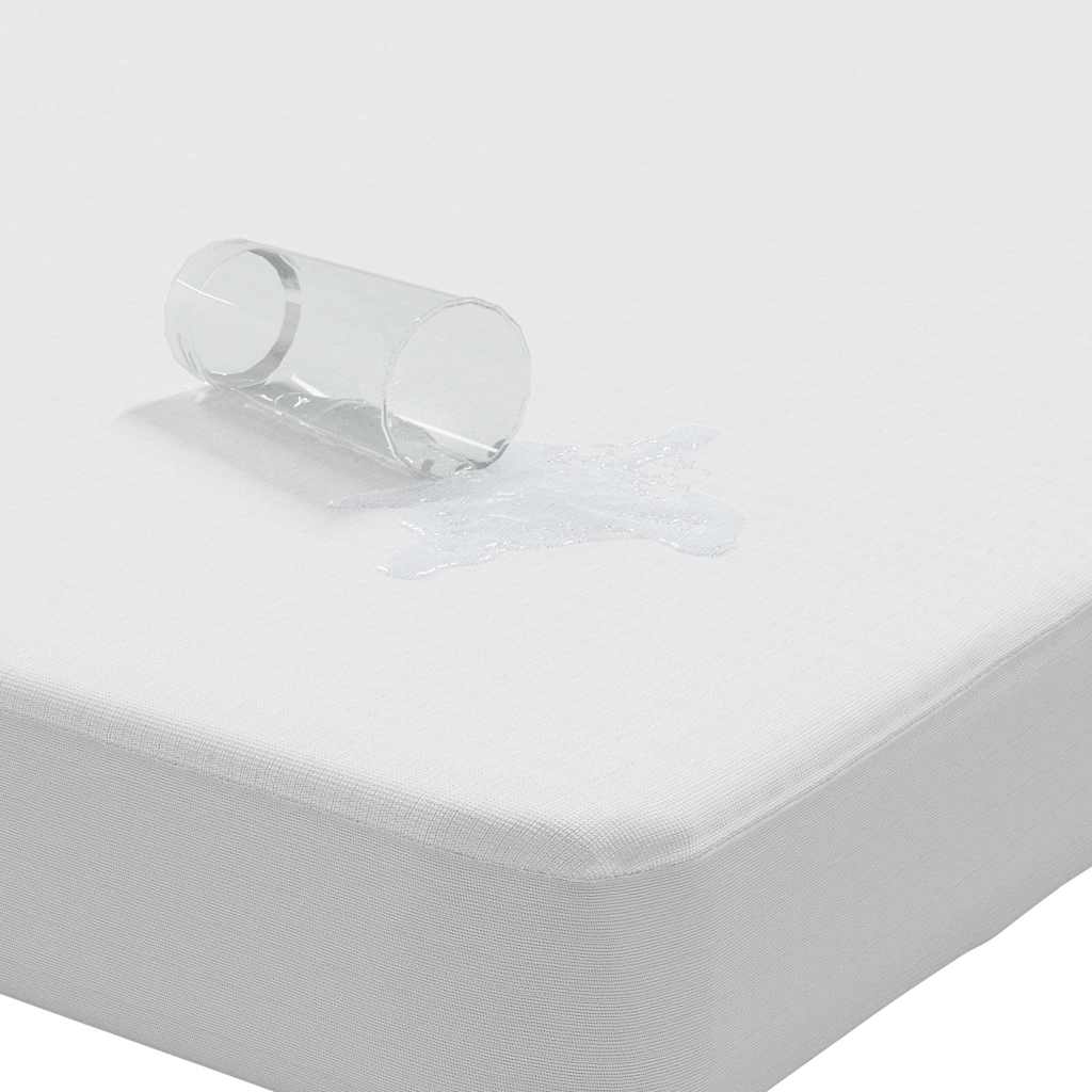 VidaXL protector de colchón impermeable 180x220 cm blanco