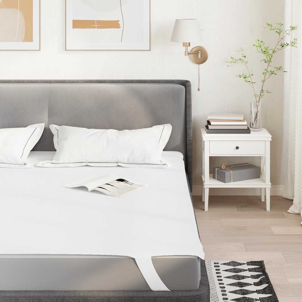 VidaXL protector de colchón impermeable 180x200 cm blanco