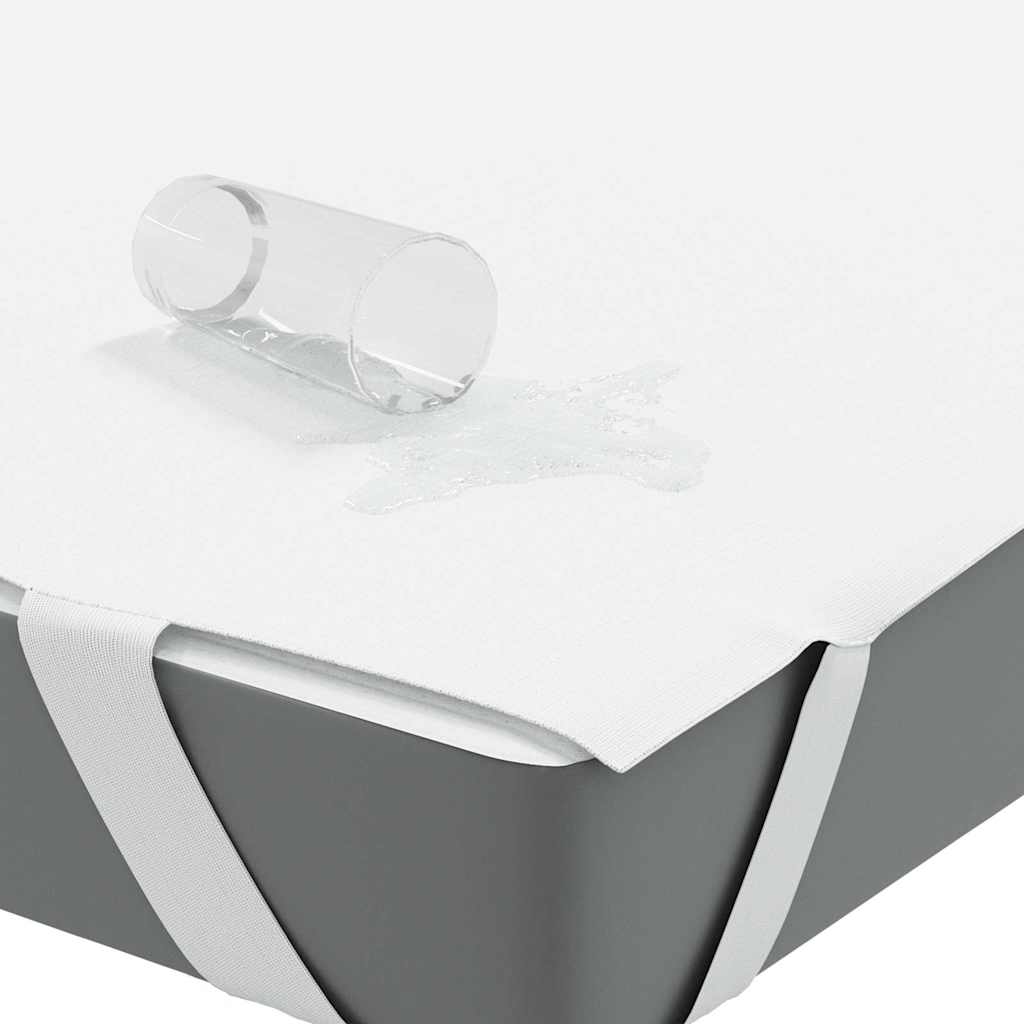 VidaXL protector de colchón impermeable 100x220 cm blanco
