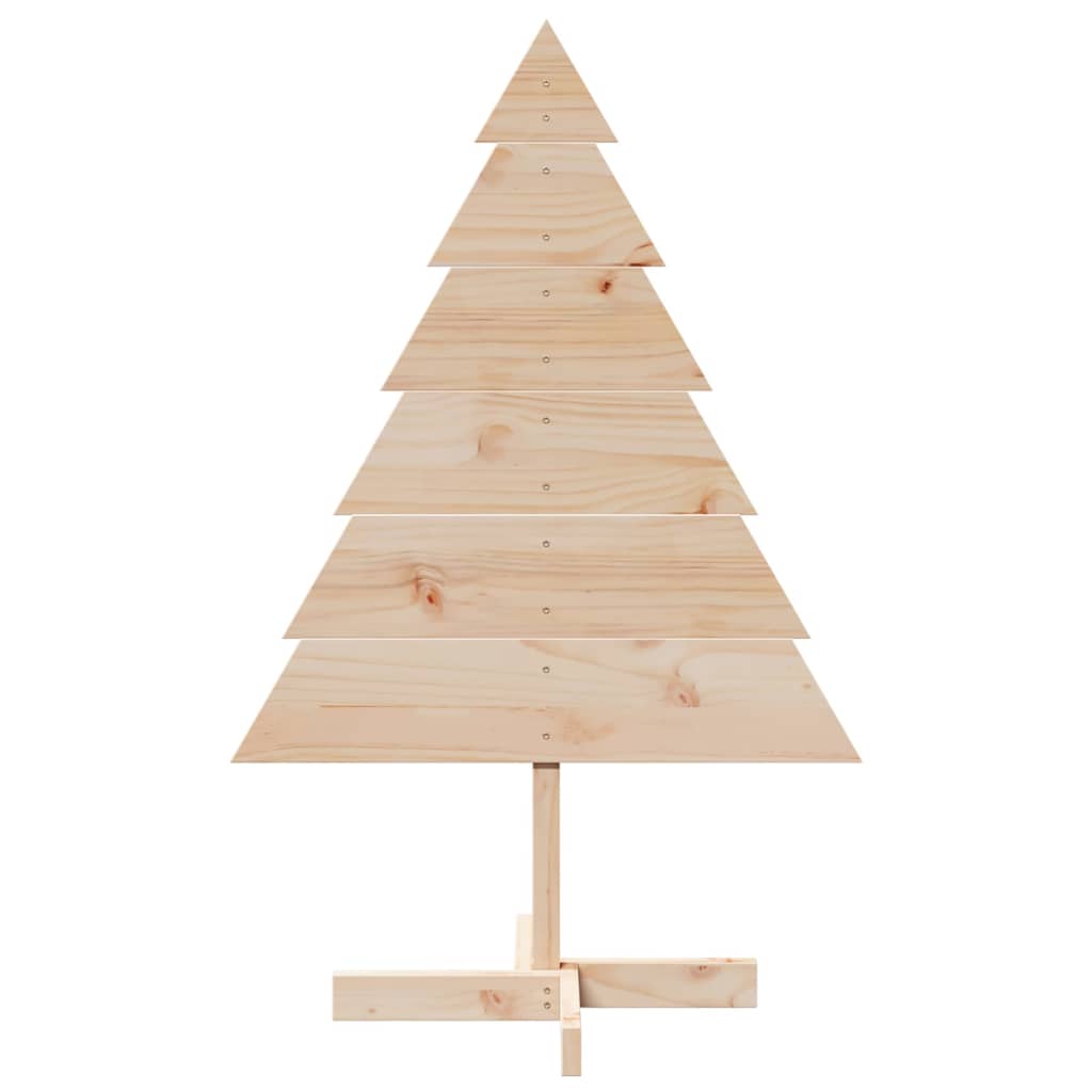 Vidaxl Decoración de Navidad Árbol de Navidad 110 cm Madera sólida