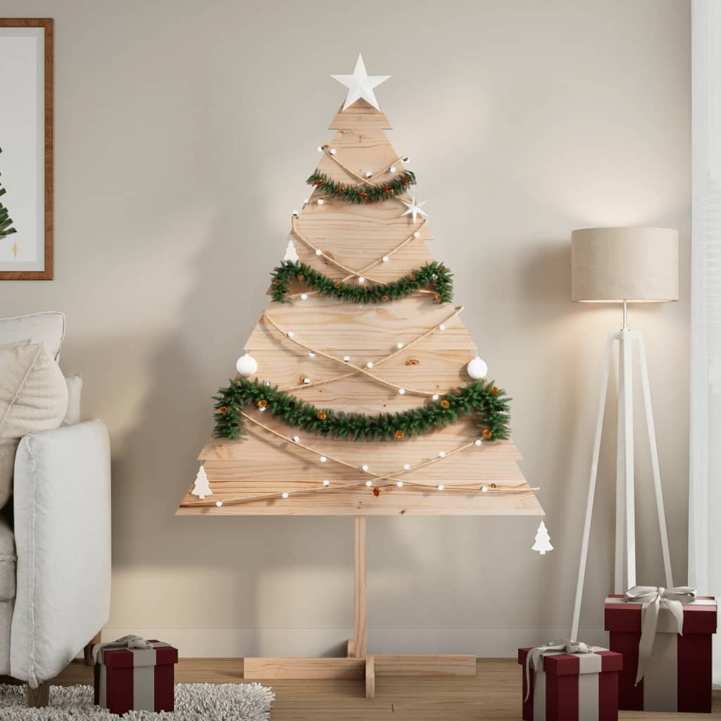 Vidaxl Decoración de Navidad Árbol de Navidad 150 cm Madera sólida