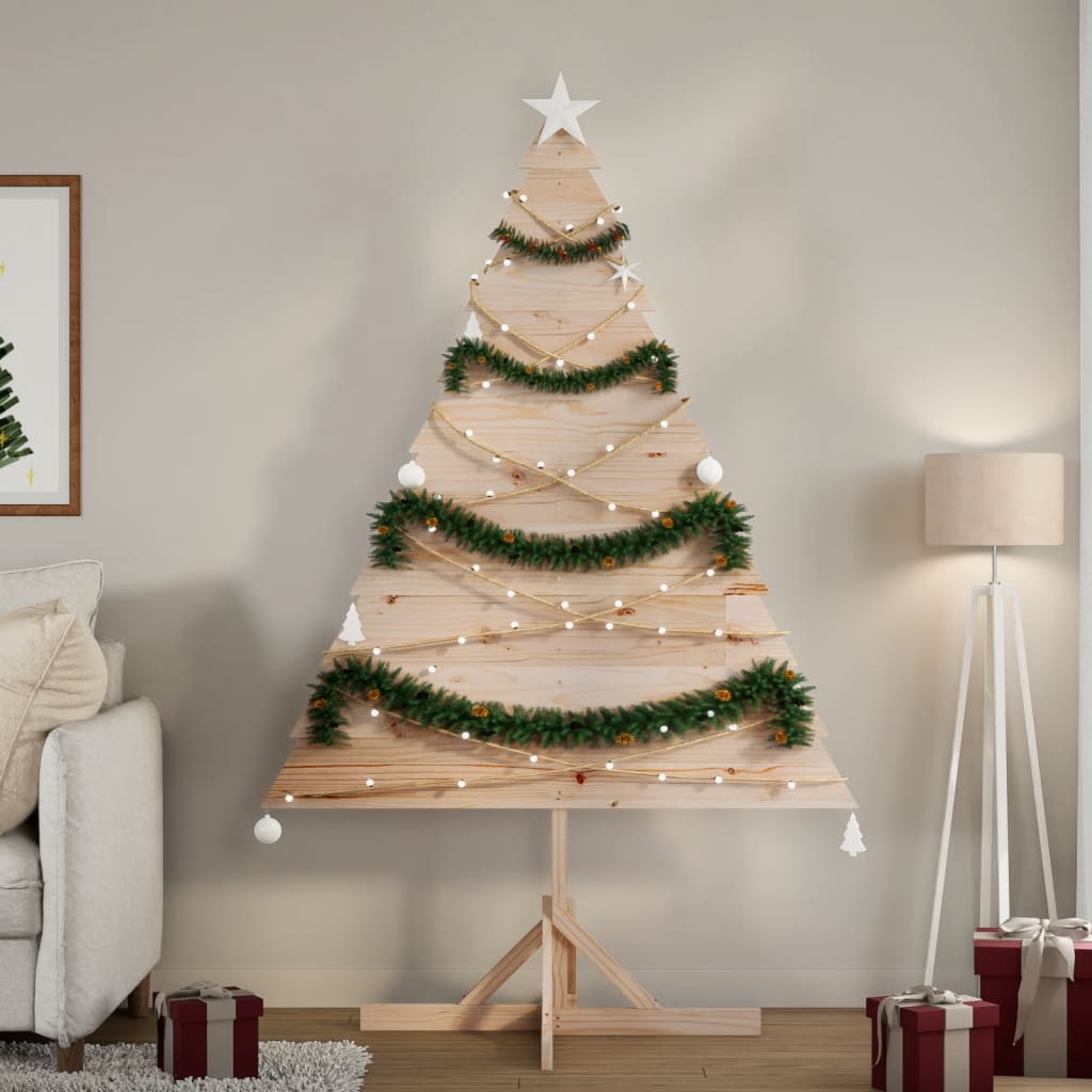 Vidaxl Decoración de Navidad Árbol de Navidad 180 cm Madera sólida