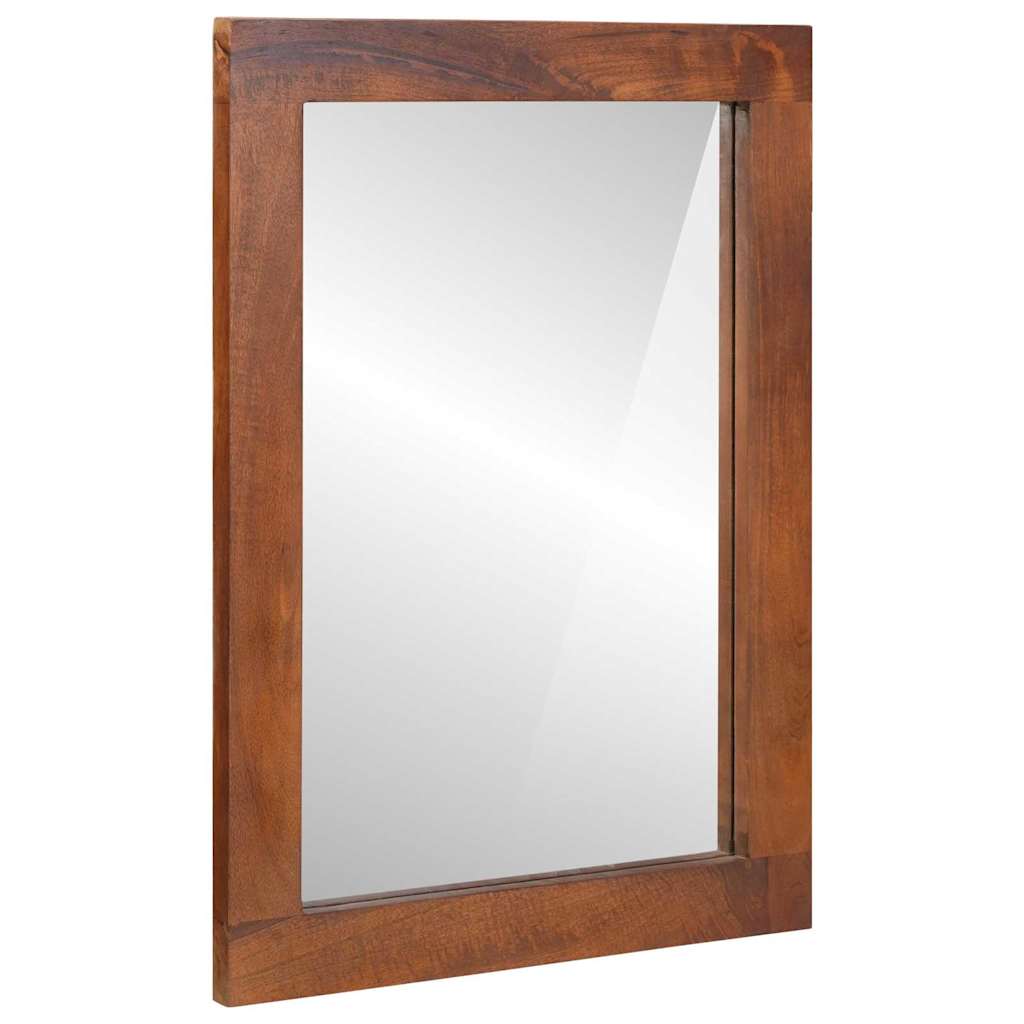 Vidaxx espejo rectangular marrón y plateado 50 x 2,5 x 70 cm
